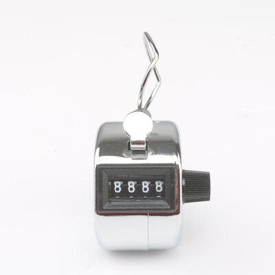 

Tally Counter Hand Held Clicker Digit Chrome Palm Golf People Counting Club