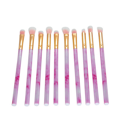 

10PcsSet Professional Marble Eyes Makeup Brushes Handle Eyeshadow Eyebrow Eyeliner Make Up Brush Comestics Tools