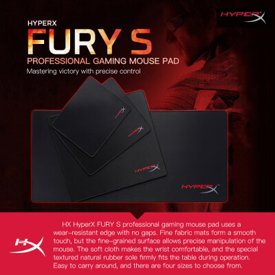 

Kingston HyperX FURY Professional Esport Gaming Mouse Pad Mat 420900mm Extra Large HX-MPFS