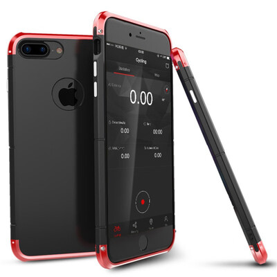 

Super Luxury For iPhone 7 7 Plus Case 360 Full Protection 3in1 Aluminum Metal PC Hard Hybrid Slim Back Cover For iPhone 7 Case