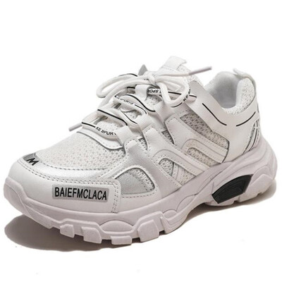 

DIWEINI Trendy Women Sneakers Thick Sole Ladies Platform Shoes Web Celebrity Chunky Dad Sneakers Chaussures Femme Buty Damskie