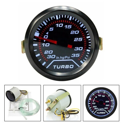 

12V Universal 52mm 2 inch LED Car Turbo Boost Pressure Gauge Meter Smoked Dials Psi