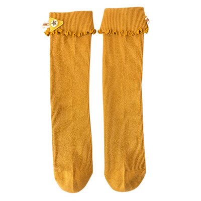 

Hot Spring Autumn Baby Girls Solid Color Socks Infant Knee High Socks Cute Newborn Leg Warmer