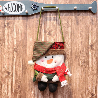 

Toponeto Christmas Santa Cute Ornaments Festival Party Xmas Candy Bag Storage Decoration