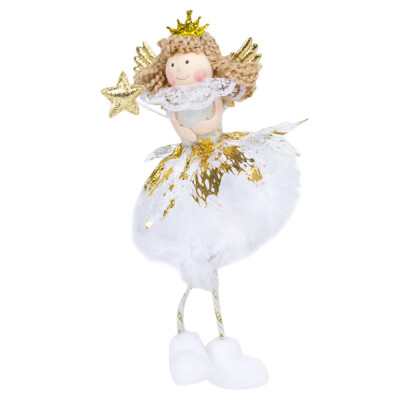 

Tailored Decoration Desktop Christmas New Year Cute Angel Dolls Home Party DecorationTB