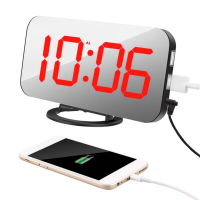 

New Creative Mobile Phone Charging Image Electronic Snooze Alarm Clock LED Display Hotel Clock Wholesale