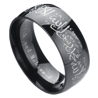 

Stainless Rings Fashion Day Valentines Engagement Ring Funny Alhandra Couple Islamic Ring Mid-Ring