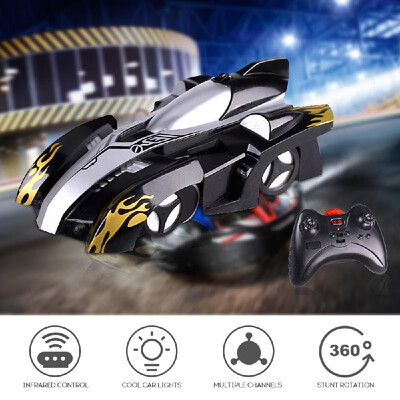

RC Car Wall-mounted Racing Car Sport Climber with 360 Degree Rotating Stunt Toys Home Vehicle Mini Gravity Remote Control Cars Ele