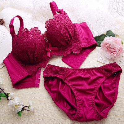 

Push Up Bra Set Sexy Lingerie Underwear Women Panties And Bralette Underwear Embroidery Cotton Bralet Set bra&panty set