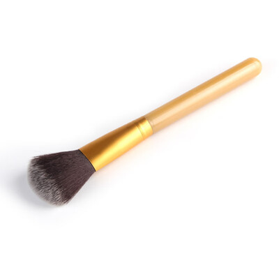 

Soft Cosmetic Makeup Basic Tool Flat Top Buffer Foundation Powder Rouge Brush Plastic Handle