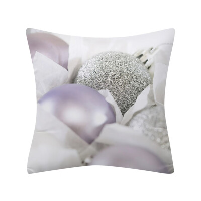 

Tailored Christmas Pillow Case Glitter Polyester Sofa Throw Cushion Cover Home Decor