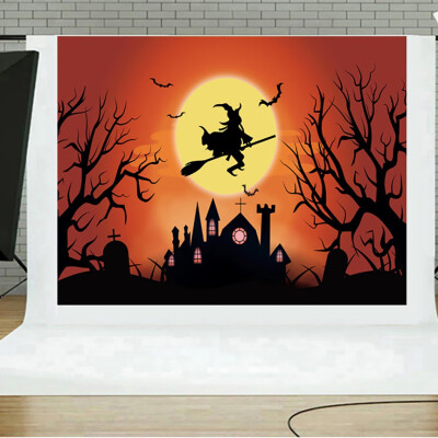 

Toponeto Halloween Backdrops Pumpkin Vinyl 5x3FT Lantern Background Photography Studio