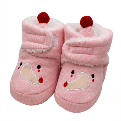 

0-9M Toddler Kids Baby Girls Boys Winter Warm Snow Boots Cartoon Animal Bootie Shoes Baby First Walkers