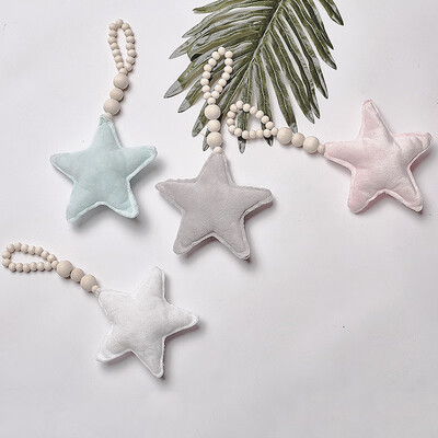 

1pc Kids Room Decoration Dream Catcher Nordic Decoration Home Wooden ornaments Wall Decor Wooden Bead Hanging Room Decoration