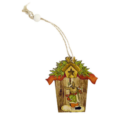 

Tailored Christmas Decorations Wooden Ornament Xmas Tree Hanging Pendant Ornament