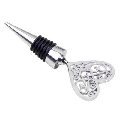 

Gobestart Zinc Alloy Wine Bottle Stopper Metal Clear Rhinestones