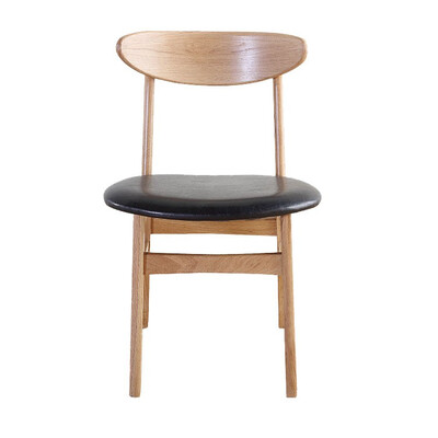 

Modern style soild wood curved back restaurant chair
