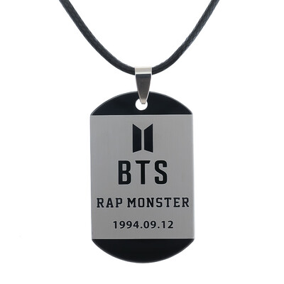 

BTS Bangtan Boys Love Yourself ANSWER Fashion Sexy Vintage Black Necklace Kpop Pendant Leather Choker Necklace
