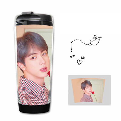 

Kunandroc KPOP BTS Bangtan Boys Map of The Soul Persona Stainless Steel Water Drinking Bottle Curve Cup 12oz