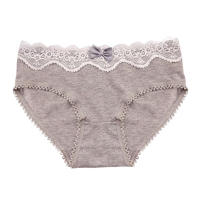 

Panties Women Cotton Underwear Sexy Lace Cute Bow Girls Briefs Soft Comfort Lingerie Fashion Female Low Waist Hip Shaping