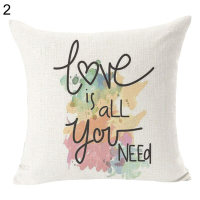 

Dreamcatcher Sun Love Letter Linen Pillow Case Cushion Cover Sofa Bed Car Decor