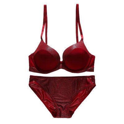 

Sexy Lingerie Underwear Set Seamless Bralette Push Up Bra And Panty Sets Underwire Underwear Solid Color Lingerie Set