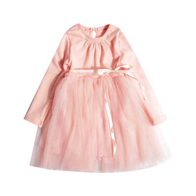 

Fancy Star Design Solid Dress for Girls Princess Party Dresses Autumn Kids Dresses for Girl Easter Costume