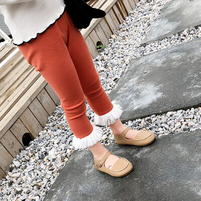 

Autumn Newborn Baby Girls Pants Cotton Leggings Elastic Waist Lace Design Toddler Bottoms Girls Leggings Skinny Girls Pant NEW