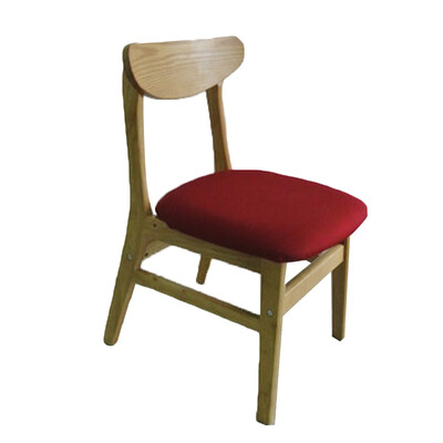 

1 New Wooden Dining Chair Cover Saddle Elastic Polyester Printed Hotel Home Use