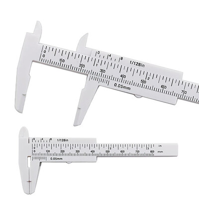

JPGIF 80mm Mini Plastic Student Sliding Vernier Caliper Gauge Measurement Tool