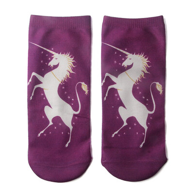 

Women Girls 3D Crazy Animal Cartoon Printed Funny Casual Ankle Socks