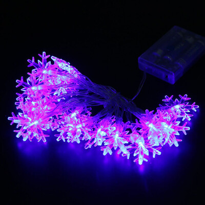 

Litter Snowflower Holiday String Lights Christmas Lights LED Decorative Light Total Length 21 Meters with Battery Box