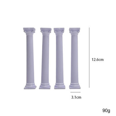 

4pcs Pillars Wedding Cake Stands Cake Decorating Tools Multi-layered Roman Column Support Stand Decor 75cm 125cm 17cm