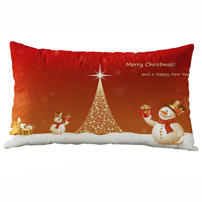 

Siaonvr Christmas Rectangle Cotton Linter Pillow Cases Cushion Covers