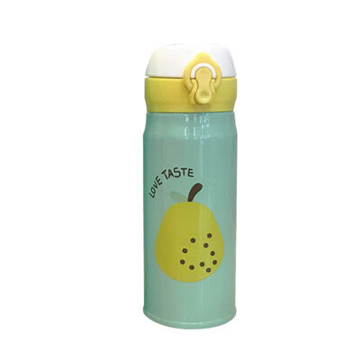 

1PC 350450ML Fruit Jump Cover Stainless Steel Mug Student Portable Cute Children Women Kettle Thermos Bottle School Beker