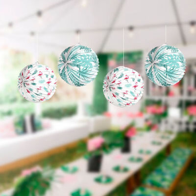 

Halloween Paper Lanterns Printed Watermelon Pattern Decoration Hawaii Party Holiday Party Decoration