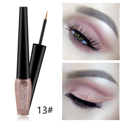 

MISS ROSE Glitter Metallic Liquid Eyeshadow Waterproof Shimmers Eye Cosmetics