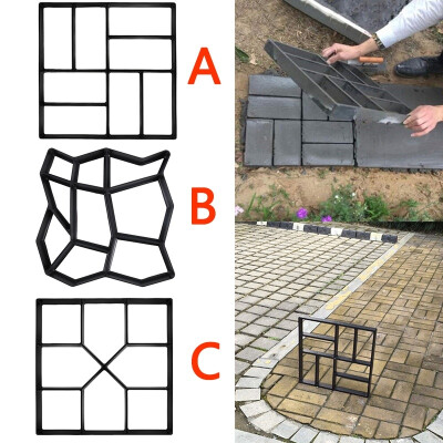 

3 Styles DIY Driveway Paving Pavement Mold Patio Concrete Stepping Stone Path Walk Maker Garden Ornaments