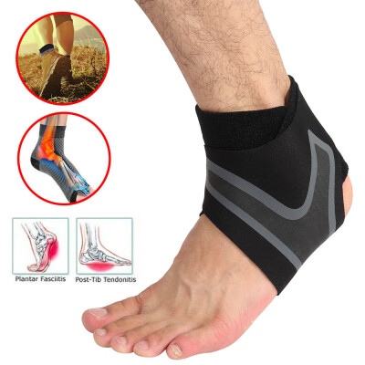 

Left Right Feet Sleeve Anti Sprain Professional Sport Unisex Elastic Nylon Adjustable Ankle Protector Foot Support
