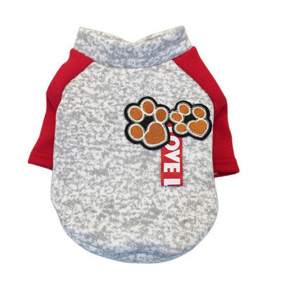 

Dog Clothes Warm Winter Dog Pullover Footprint Patch Clothing French Bulldog Coats For Small Dogs Mascotas Chihuahua For Puppy