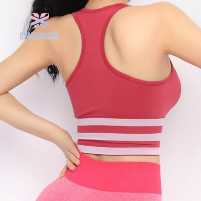 

Yoga Bra Sportswear Push Up Running Sports Bra Top Padded Training Workout Active Jogger Women Fitness Gym Bra