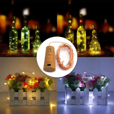 

〖Follure〗15 LED Cork Shaped LED Night Starry Light Wine Bottle Lamp for Xmas Party