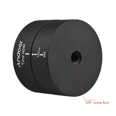 

Andoer 360° 120 Minutes Panning Rotating Tripod Time Lapse Stabilizer Tripod Adapter for Gopro ILDC Mobilephone