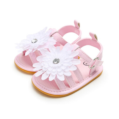 

Baby girl toddler shoes bow cute stars summer rubber bottom non-slip shoes cotton star for 0-18M