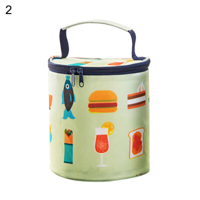 

Portable Cylinder Large Capacity Thermal Insulation Tote Lunch Box Storage Bag