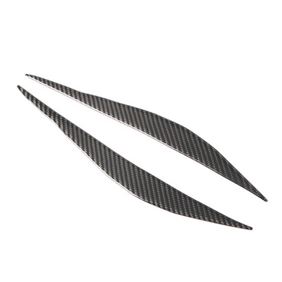 

Carbon Fiber Black Headlight Eyebrow Trim Strap Stickers Cover For BMW 3 Series
