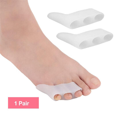 

1 Pair Five Holes Hallux Valgus Straightener Toe Separators Corrector Toe Braces Foot Care Tool