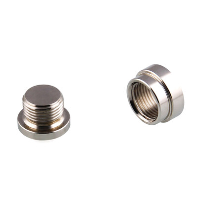 

2 Set M18x15 O2 Oxygen Sensor Stainless Steel Stepped Mounting Bung Plugs Oxygen Sensor Fittings Weld Bung