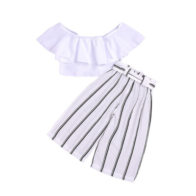 

baby girl Kids Toddler Girl Clothing clothes Top T-Shirt Striped Pants Cute Clothes Girls 3-10T