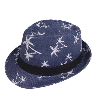 

Summer straw Sun hat kids Beach Sun hat Trilby panama Hat handwork for boy girl Children 4 colour